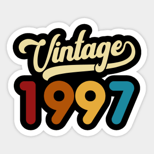 1997 Vintage Gift 23rd Birthday Retro Style Sticker